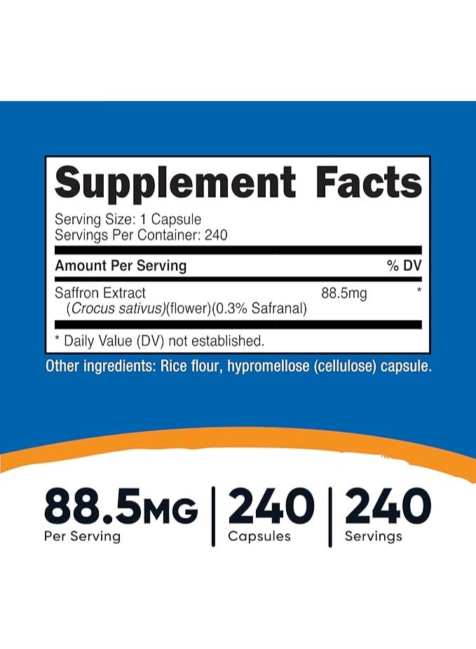 نوتريكوست، زعفران، 88.5 ملغ، 240 كبسولة - Image 2